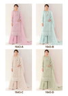 Ct 1643 A To D Faux Georgette Pakistani Suits Wholesale Price In Surat
